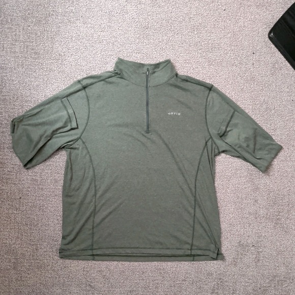 Orvis Men's Lot - XXL and XL - ¼ Zip Pullover and Polo Button Up/¼ Zip up - Blue - Picture 6 of 13